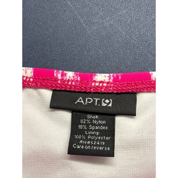 Apt. 9 Womens M Pink White Southwestern Print Bikini Swim Bottom New - Picture 4 of 5